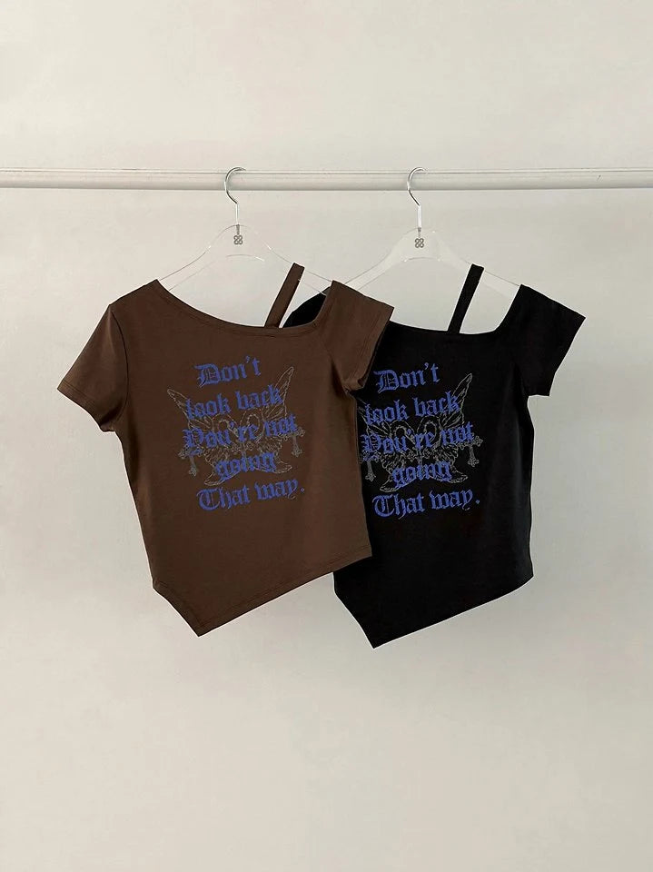 Swan One-Shoulder Tee