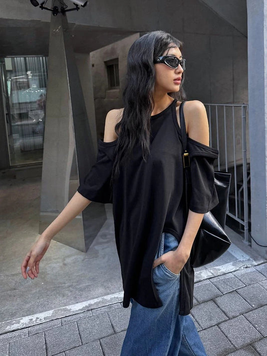 City Slit Boxy Tee
