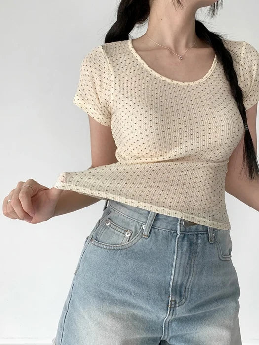 Dot Short Sleeve Tee