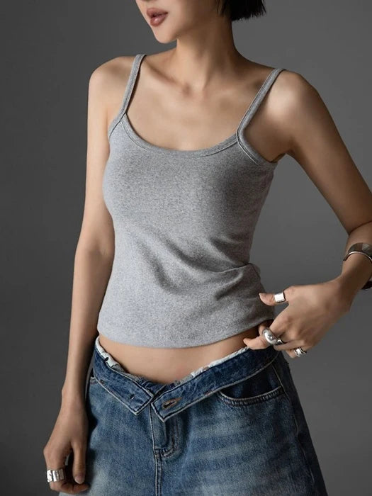 Essential Soft Sleeveless Top Comfortable Cotton Summer Fashion Apparel