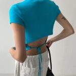 Back Open Strap Tee