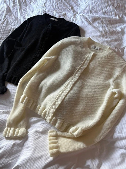 Ruffle Cardigan
