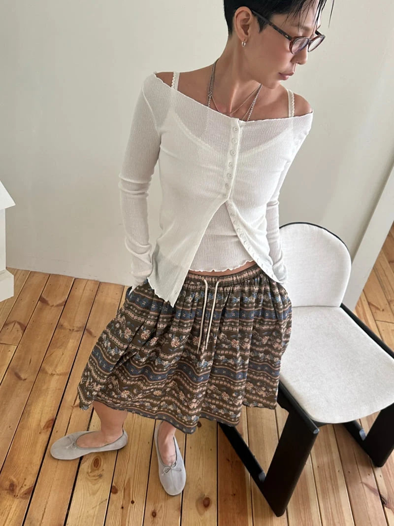 Pleated Sleeveless Set