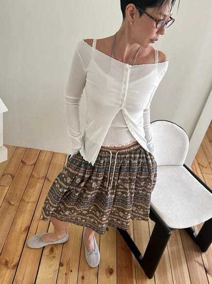 Pleated Sleeveless Set