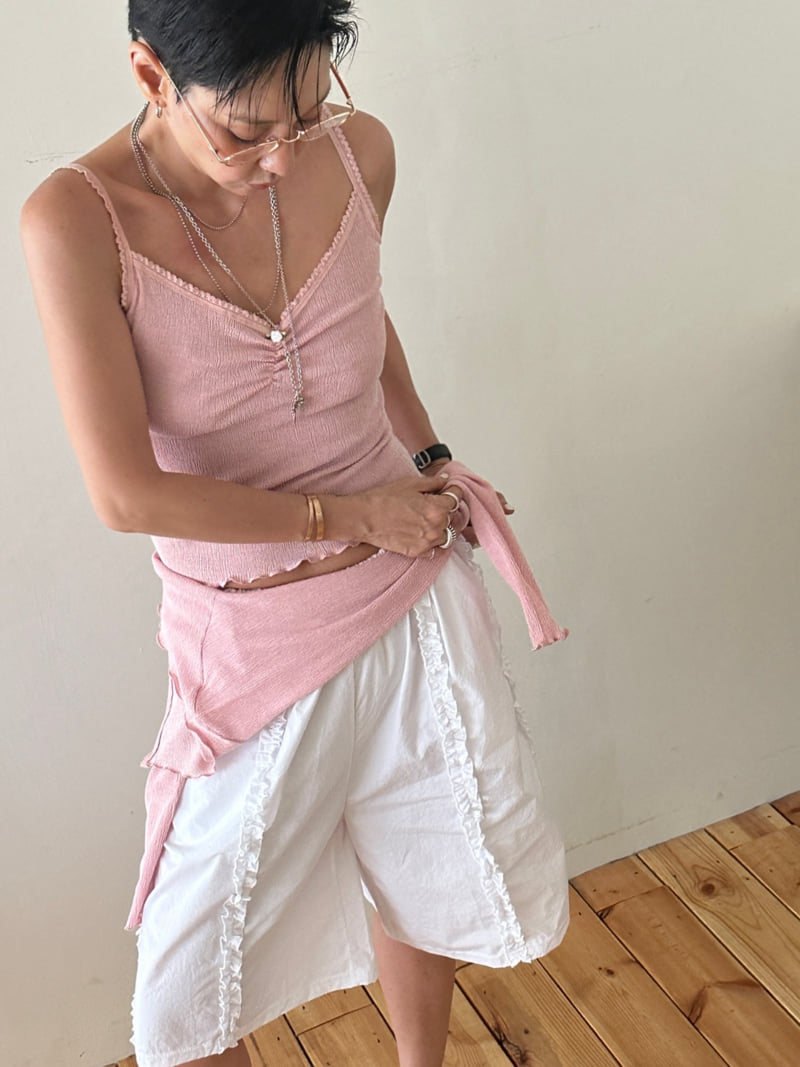 Pleated Sleeveless Set