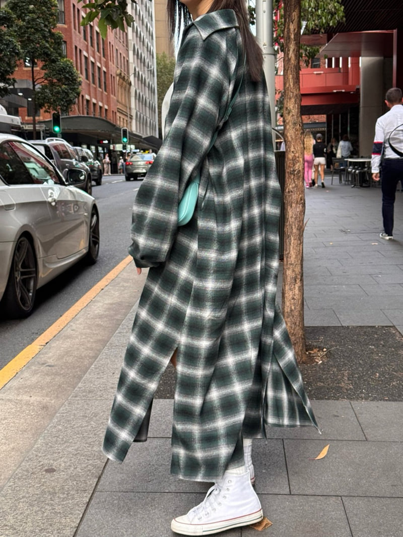 Check Maxi Shirt