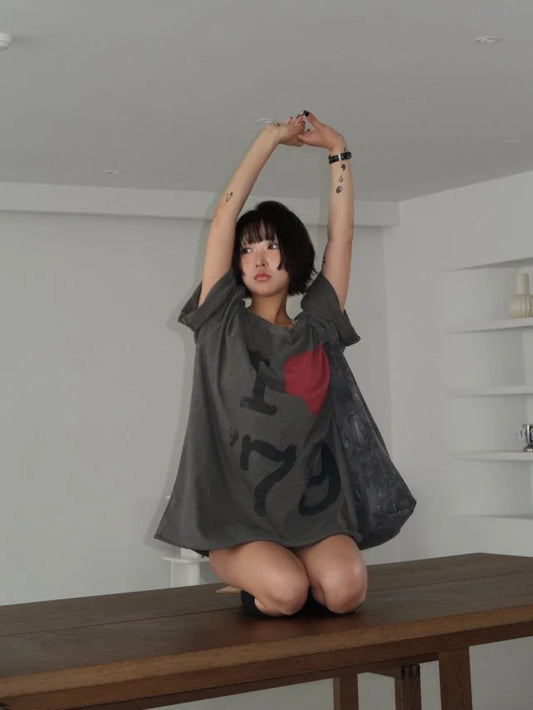 Pigment Love One-Shoulder Tee