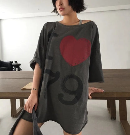 Pigment Love One-Shoulder Tee