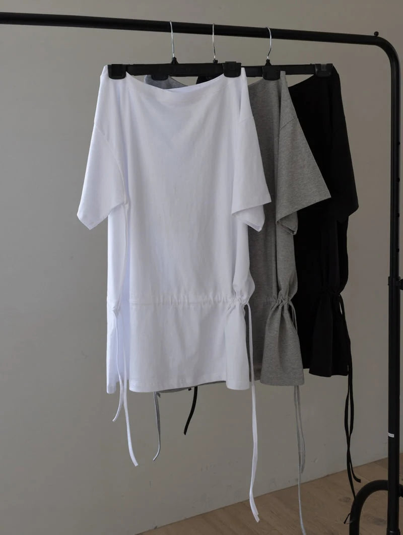 Two-Way Strap Off-Shoulder Mini Dress
