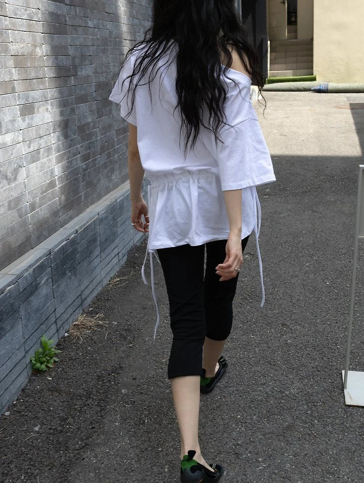 Two-Way Strap Off-Shoulder Mini Dress