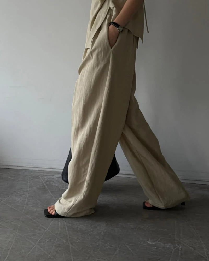 Enren Pants, Comfortable Relaxed Fit Women's Summer Fashion Bottoms