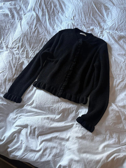 Ruffle Cardigan