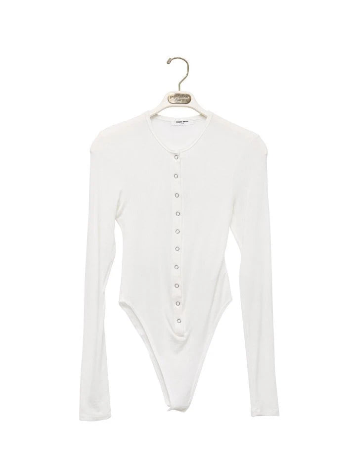 Ring Snap Button Detail Bodysuit