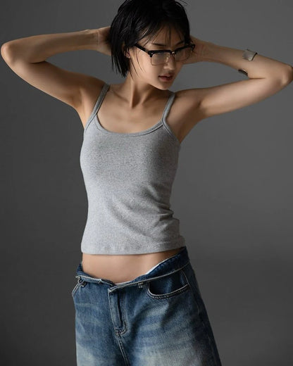 Essential Soft Sleeveless Top Comfortable Cotton Summer Fashion Apparel