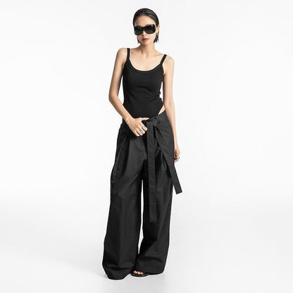 Sleeveless Open-Back Bodysuit