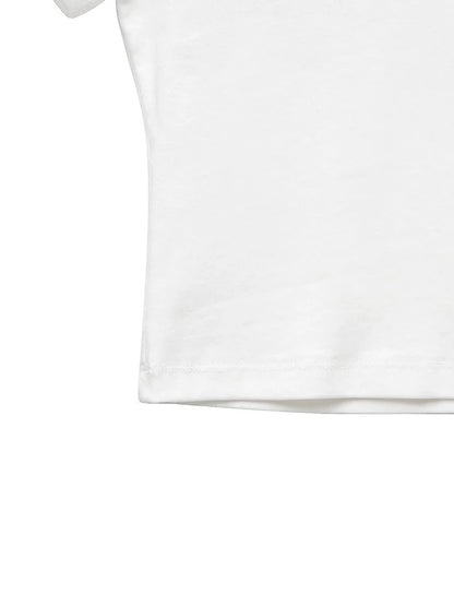 Essential Cropped Tee Women's Summer Short Sleeve Cotton Top