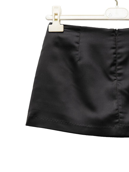 Satin Micro Skort
