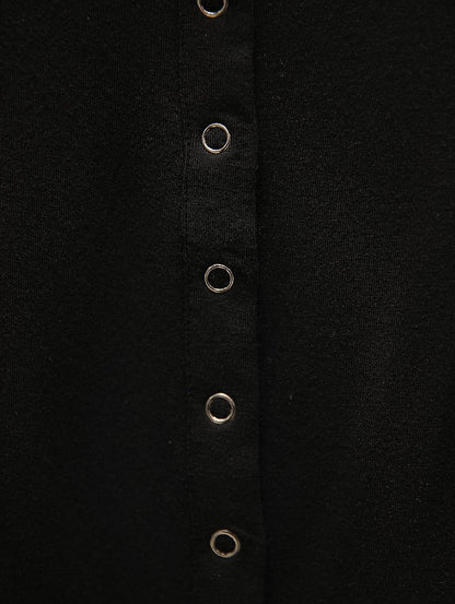 Ring Snap Button Detail Bodysuit