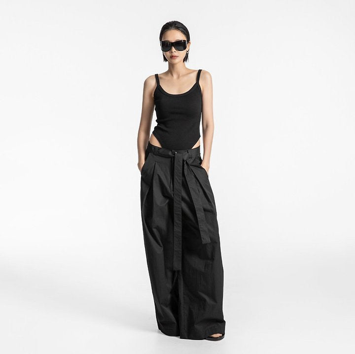 Sleeveless Open-Back Bodysuit