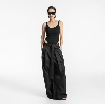 Sleeveless Open-Back Bodysuit