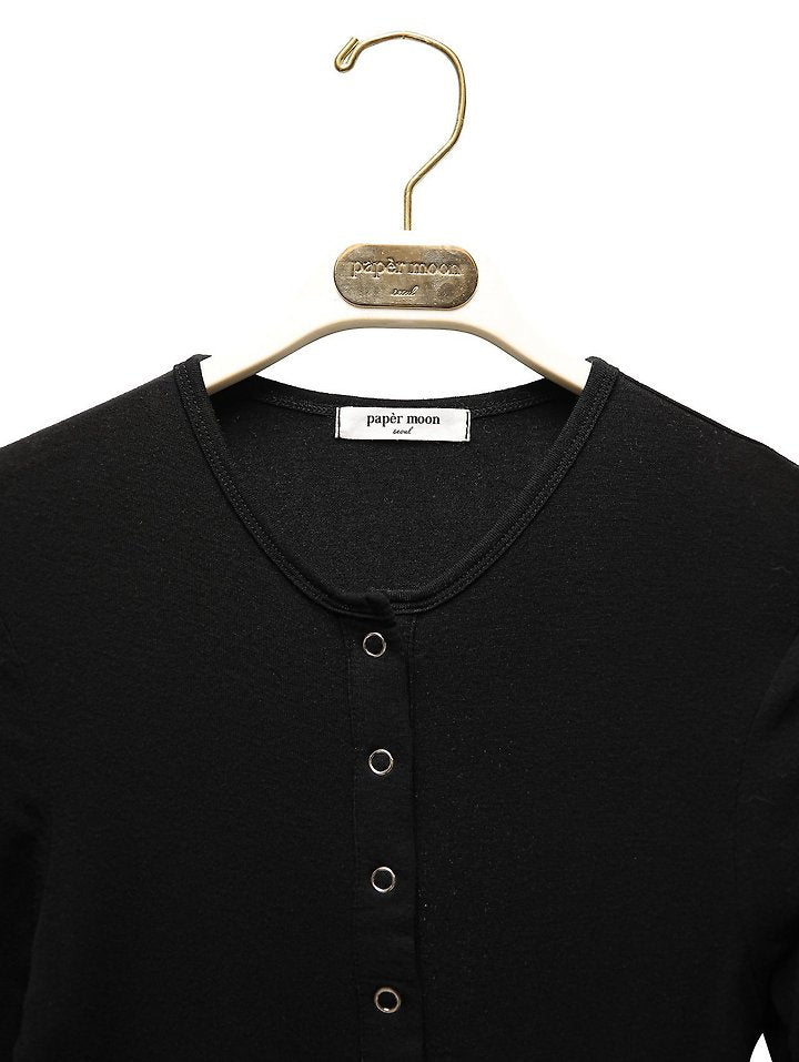 Ring Snap Button Detail Bodysuit