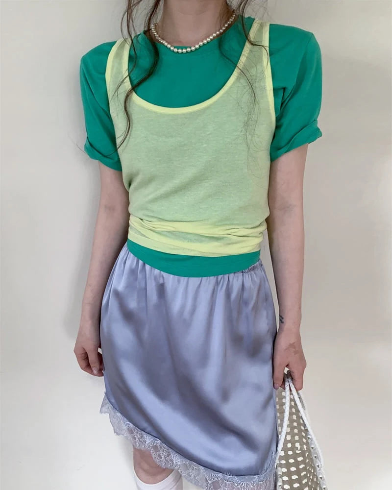 Color Sleeveless Top