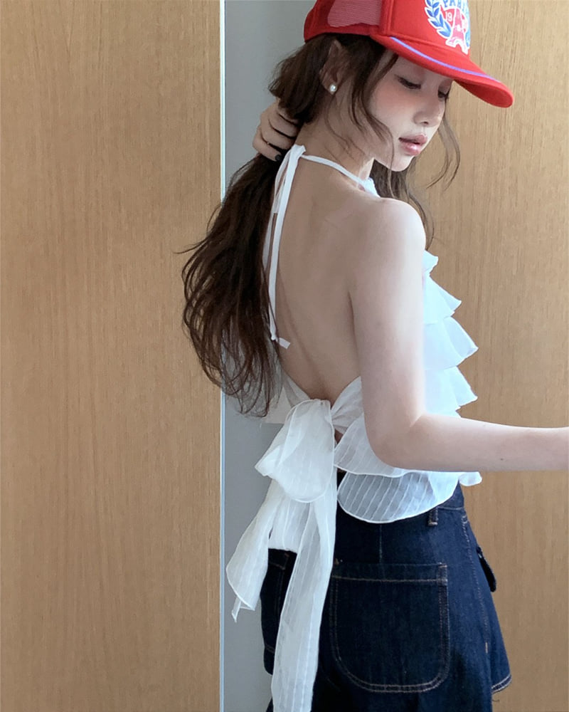 Jazz Halter Top Blouse
