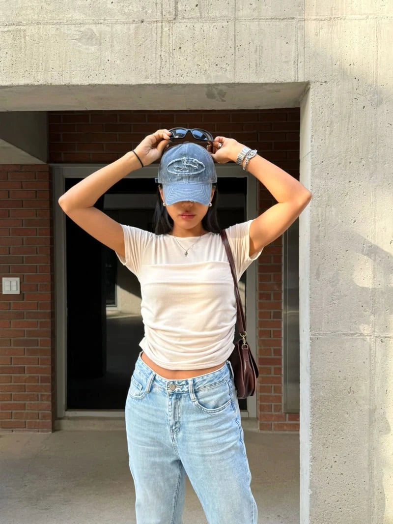Fold Shirring Tee