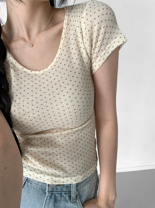 Dot Short Sleeve Tee