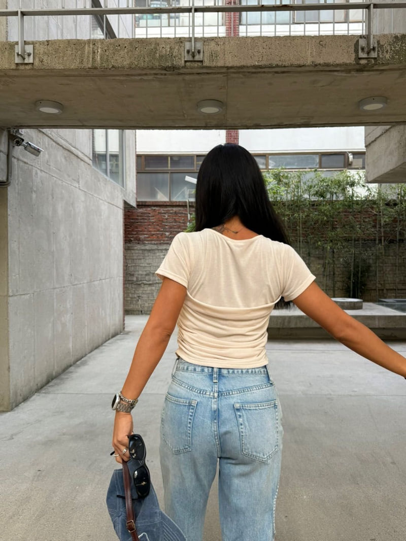 Fold Shirring Tee