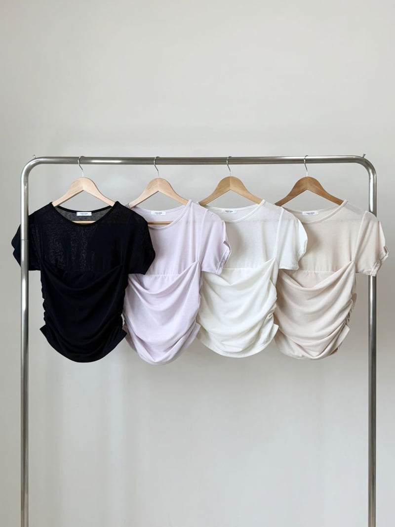 Fold Shirring Tee