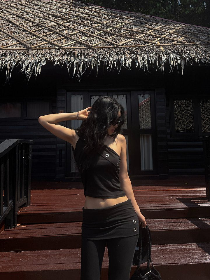 Eyelet Unbalanced Top