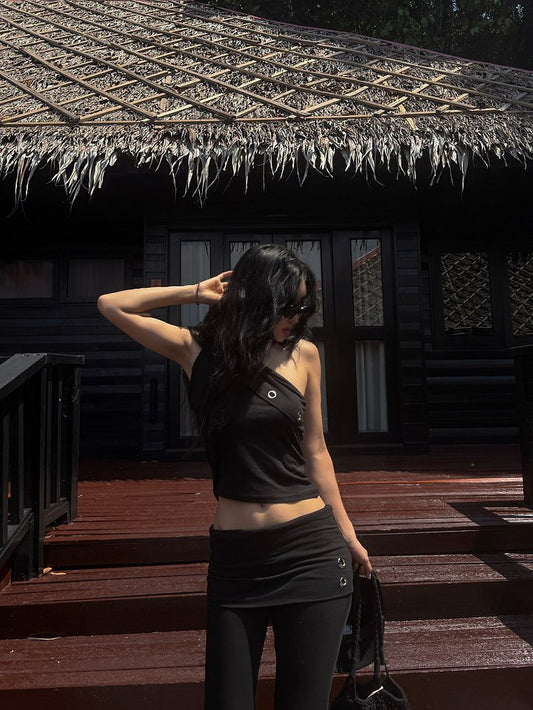 Eyelet Unbalanced Top