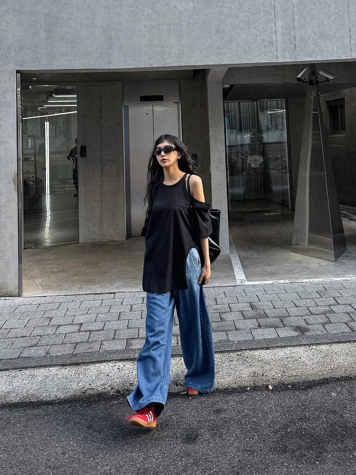 City Slit Boxy Tee